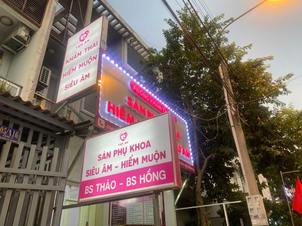 Mặt tiền Phòng Khám Phụ Sản Biên Hòa – BS Thảo | Tâm An